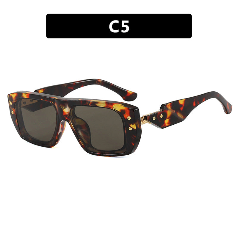 Women's fashionable square glasses with multicolored transparent frame Kalsten