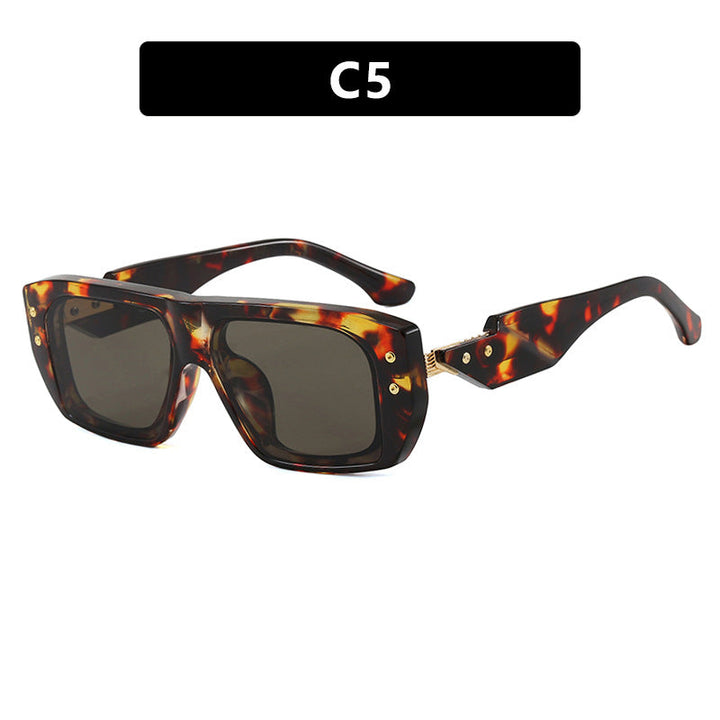 Women's fashionable square glasses with multicolored transparent frame Kalsten