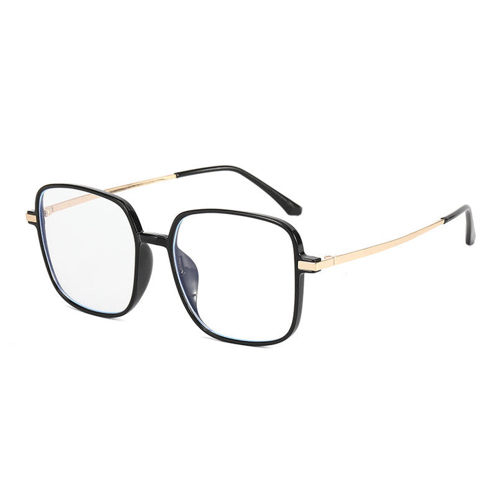 Women's square designer glasses with delicate metal frame Kalsten