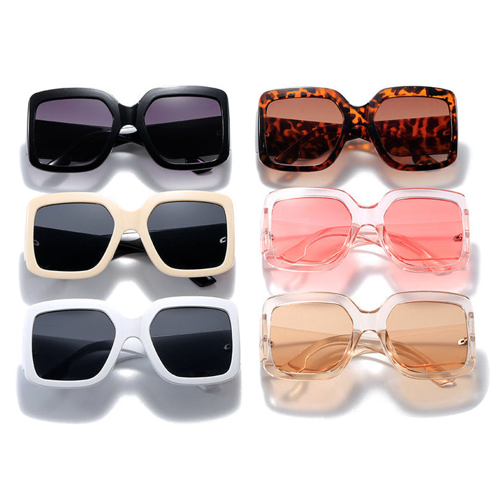 Women modern square sunglasses with mirror lenses Kalsten