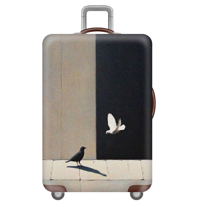 Unisex nano elastic suitcase cover with starry sky city motif, stretch protective cover for trolley luggage Kalsten