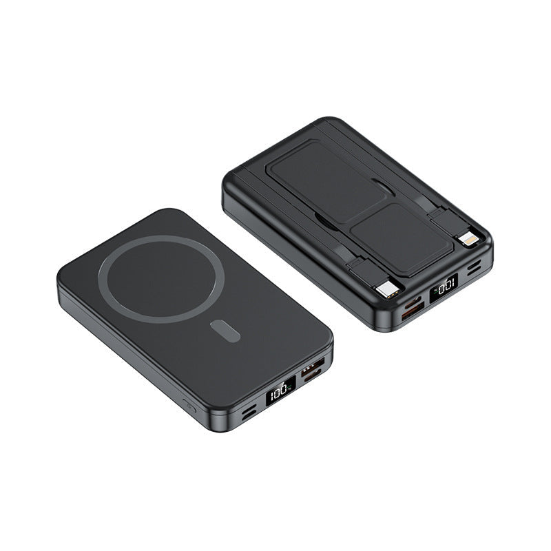 Magnetic portable charger with integrated cable Kalsten