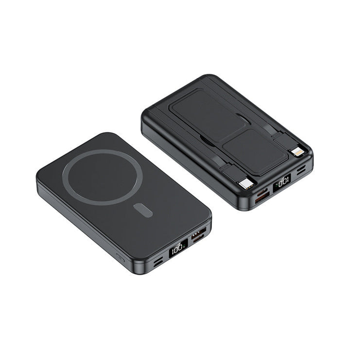 Magnetic portable charger with integrated cable Kalsten