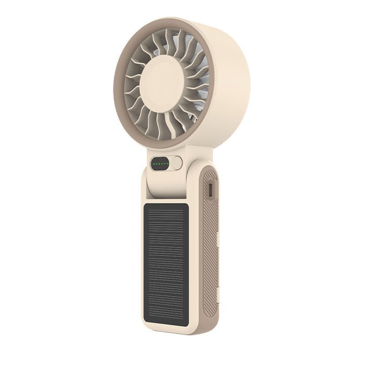 Unisex Portable Rechargeable Handheld Fan with Solar Charging Kalsten
