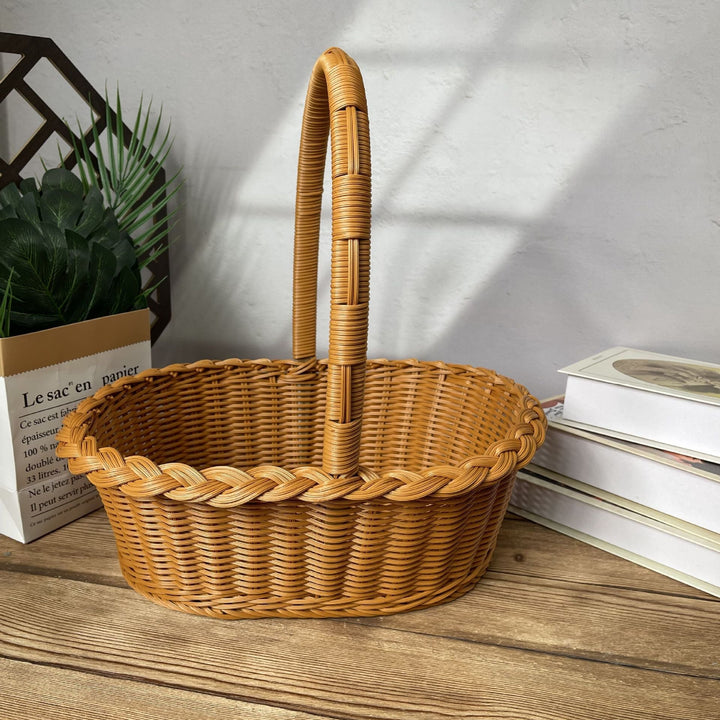 Ladies elegant braided shopping basket Kalsten
