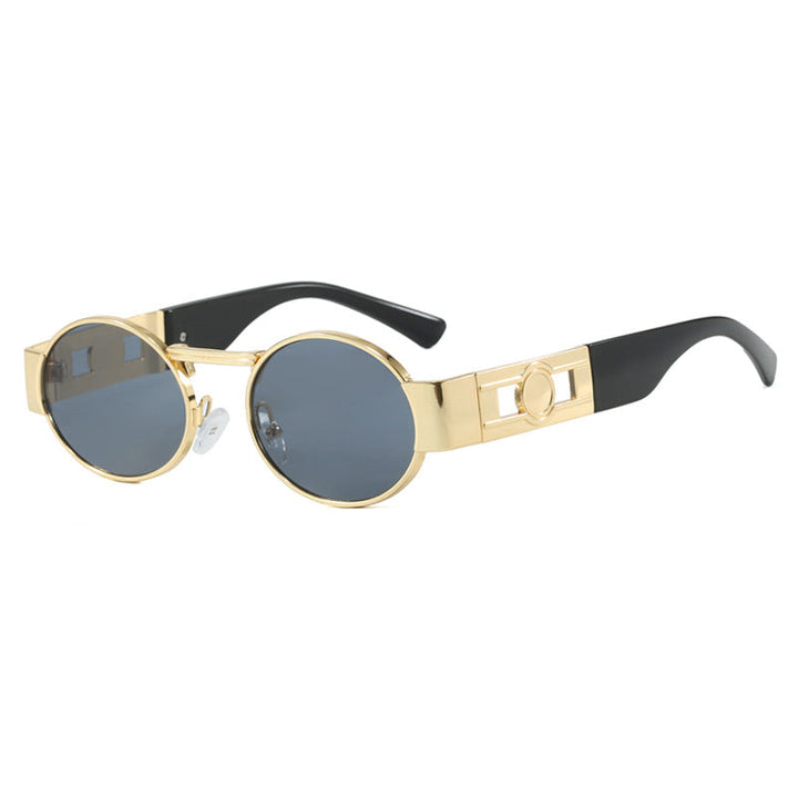 Ladies round sunglasses with fashionable metal frame and UV protection Kalsten
