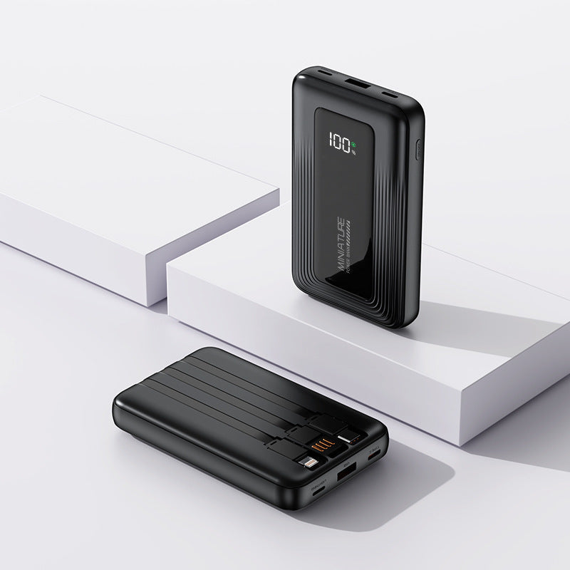 Portable power bank with digital capacity display and two USB ports Kalsten
