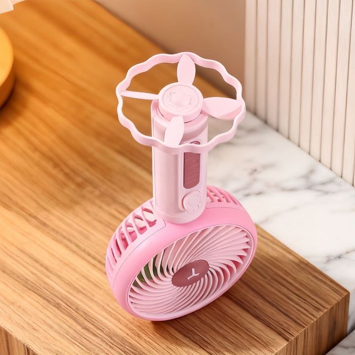 Ladies Portable Mini Handheld Fan with Flexible Tilt Adjustment Kalsten