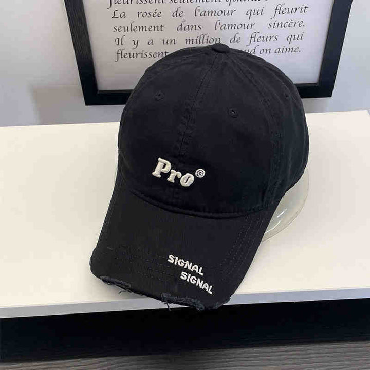 Women's Casual Distressed Embroidered Baseball Cap Kalsten