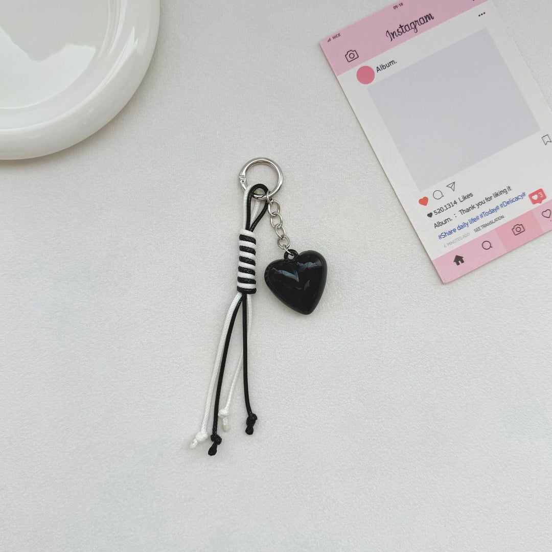 Heart-Shaped Charm Keychain Kalsten
