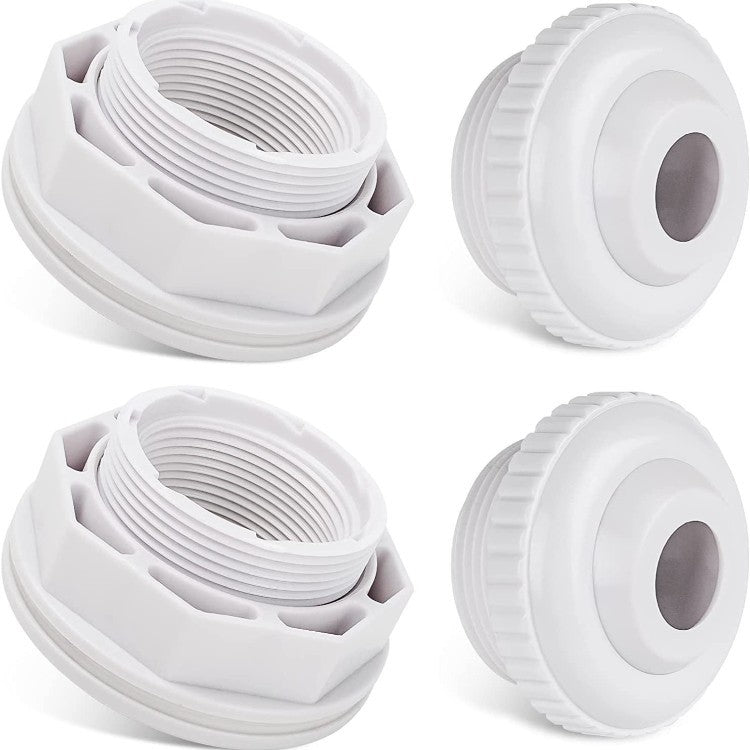 Adjustable threaded PVC toilet pan connector and waste flange adapter Kalsten