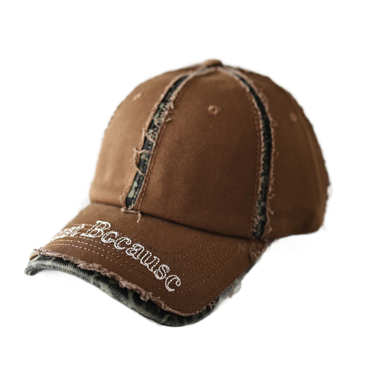 Men's Distressed Vintage-Inspired Baseball Cap Kalsten