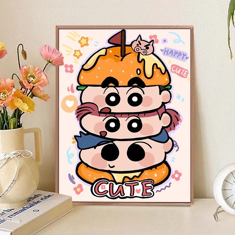 Playful Cat-Themed Food Art Print Kalsten