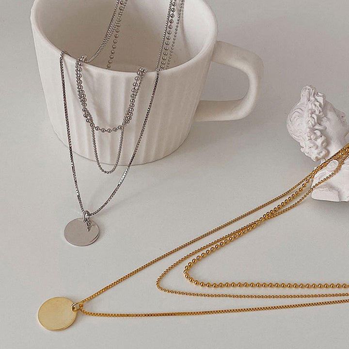 Layered Dainty Pendant Necklace Kalsten