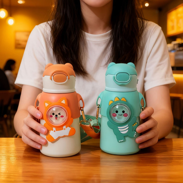 Women's Insulated Water Bottle with Artistic Animal Design Kalsten