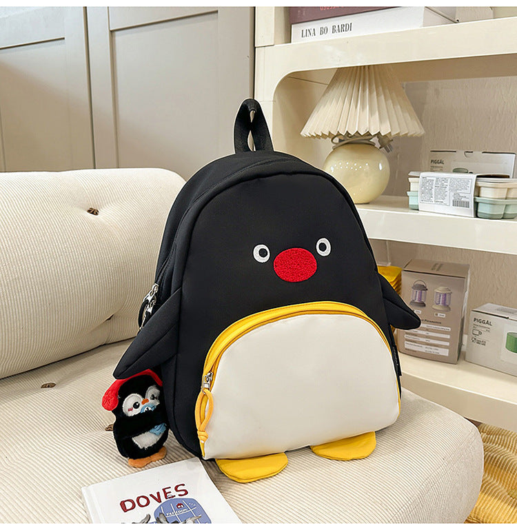 Children's Playful Penguin Design School Backpack