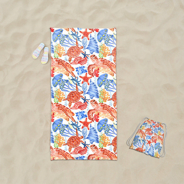 practical beach towel with integrated tote bag design Kalsten