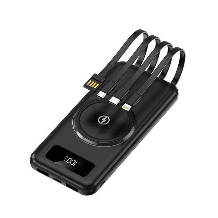 Portable power bank with multifunctional charging cable and digital display Kalsten