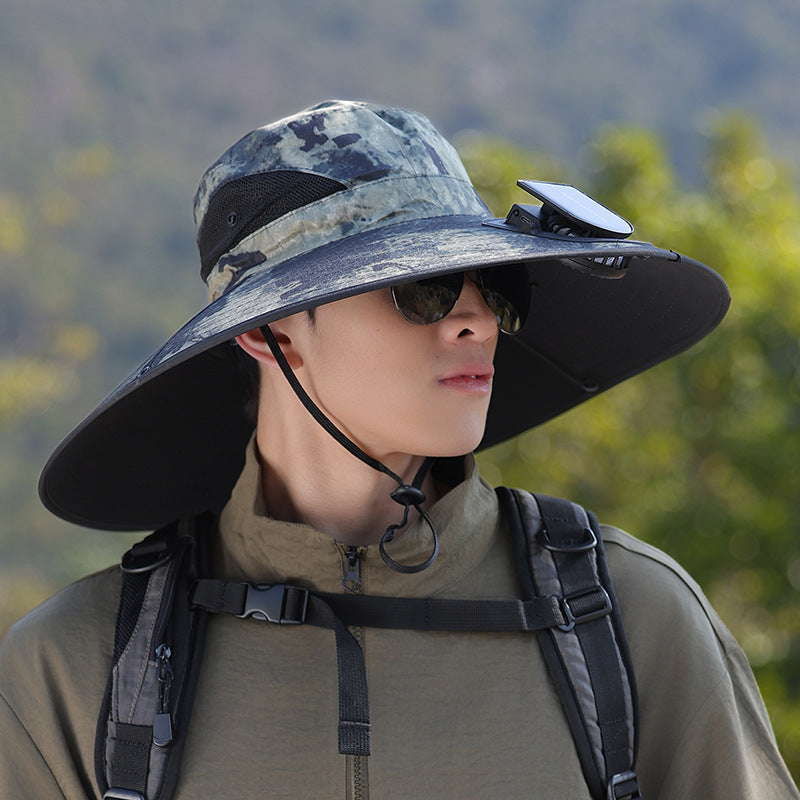 wide-brimmed outdoor sun hat with UV protection, breathable mesh, and adjustable chin strap Kalsten