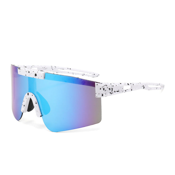 Unisex Sporty Oversized Shield Sunglasses Kalsten