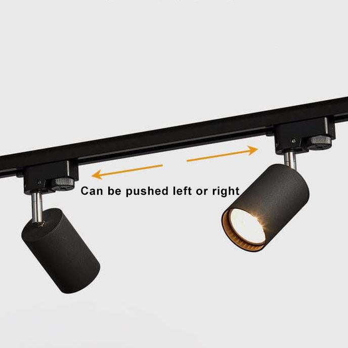 Track Light Iron 39.4 in 3 Head LED Adjustable Ceiling Lighting Modern Indoor Spotlight Fixture | Kalsten