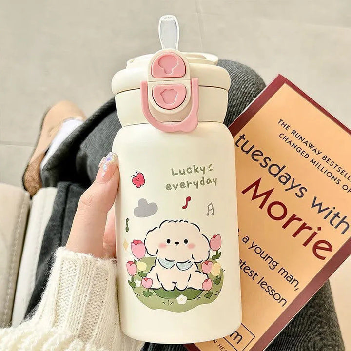 Women's practical drinking bottle with playful animal design Kalsten