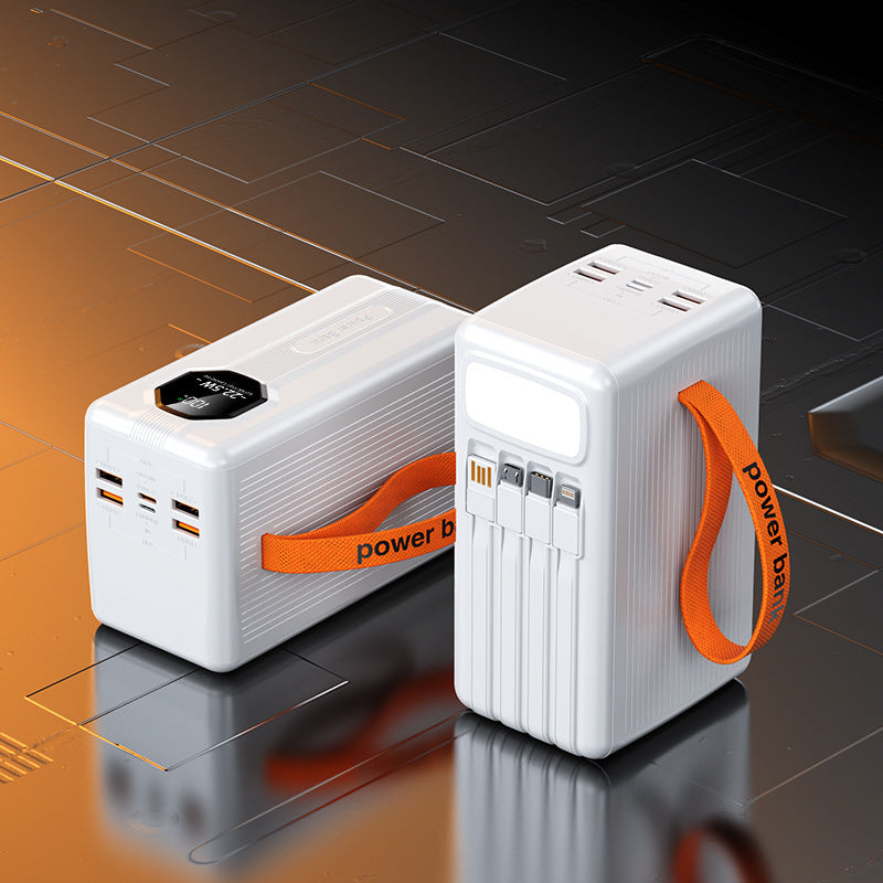 Portable power bank with integrated charging cables and intelligent fast charging function Kalsten