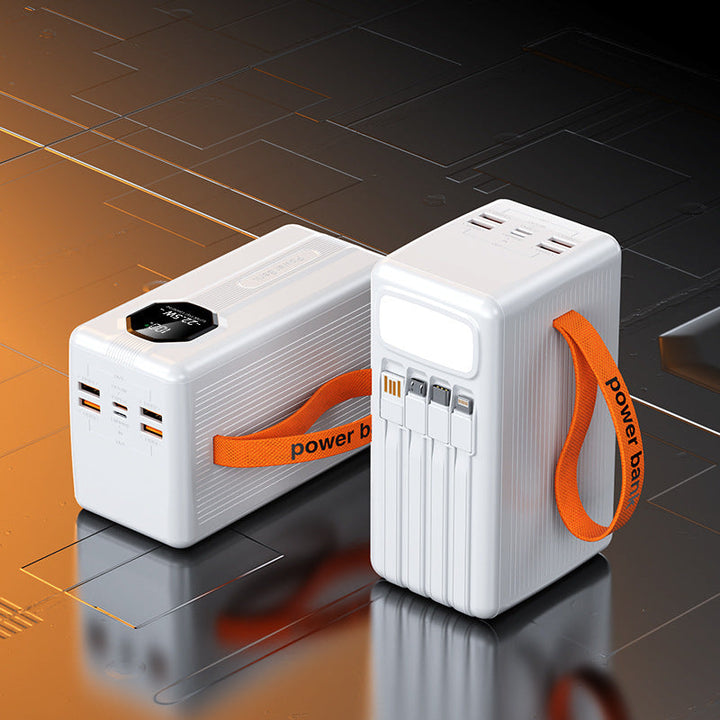 Portable power bank with integrated charging cables and intelligent fast charging function Kalsten
