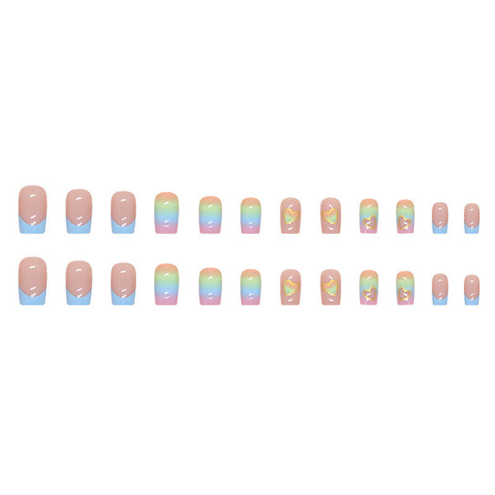 Artistic Heart-Themed Press-On Nail Designs Kalsten