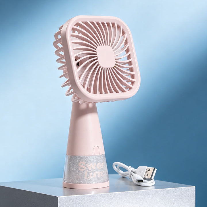 Portable Usb Hand Fan with Ergonomic Design and Variable Tilt Angle Kalsten