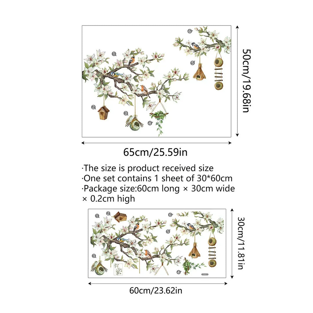 Kalsten | 💐 Colorful Floral Bouquet Window Sticker 🖼️ (Removable without leaving marks)