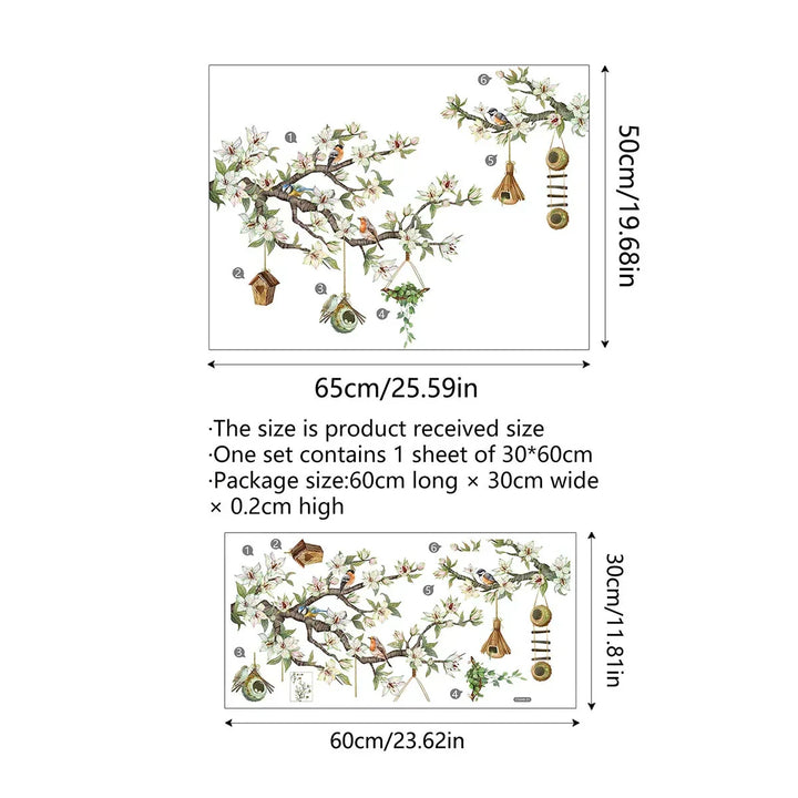 Kalsten | 💐 Colorful Floral Bouquet Window Sticker 🖼️ (Removable without leaving marks)