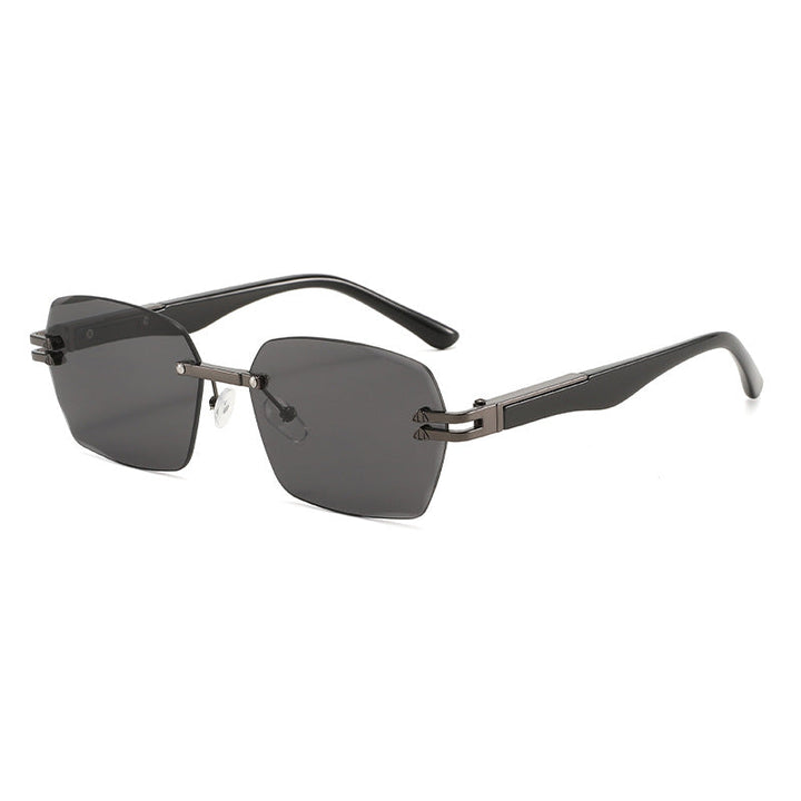 Men's Elegant Square Sunglasses with Wooden Temples Kalsten