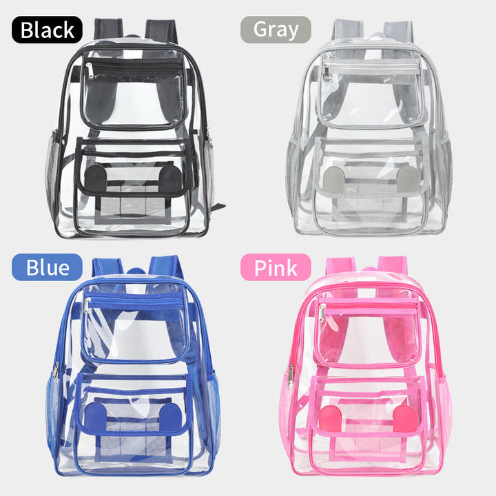 Transparent backpack with multiple compartments Kalsten