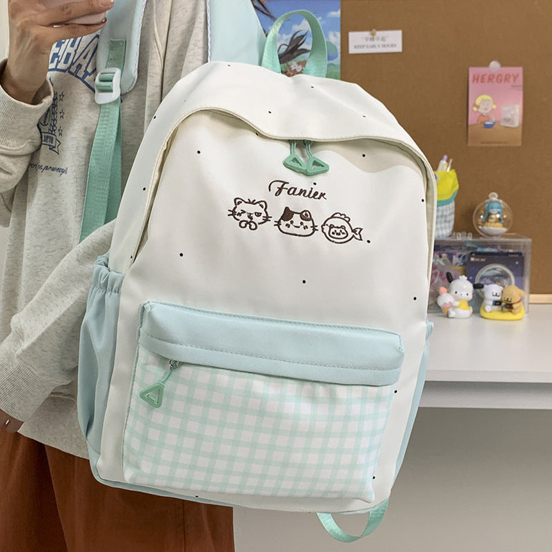 Cute Animal Embroidered Backpack Kalsten