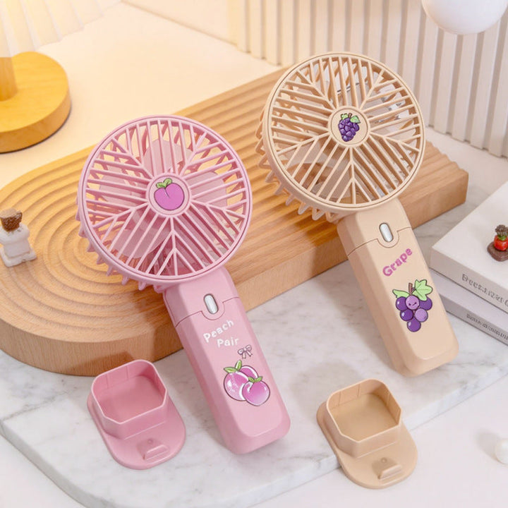 Women's portable USB table fan with built-in battery Kalsten
