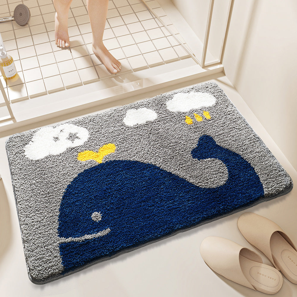 Plush Bunny-Themed Bath Mat Kalsten