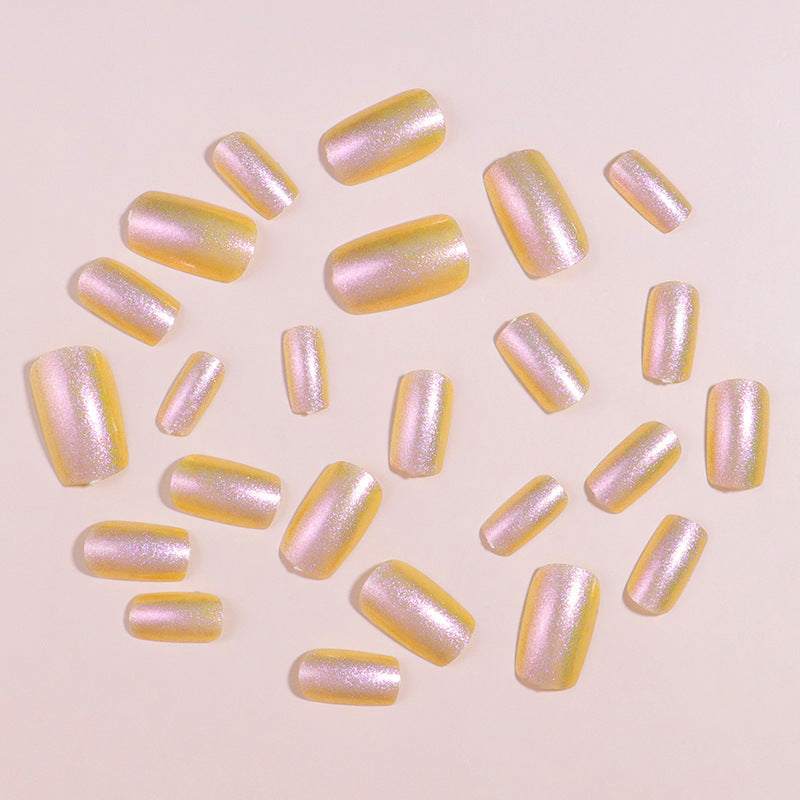 Glossy Reflective Press-On Nail Set Kalsten