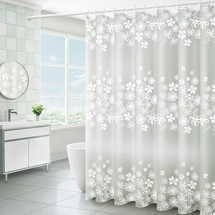 Floral Patterned Waterproof Shower Curtain Kalsten