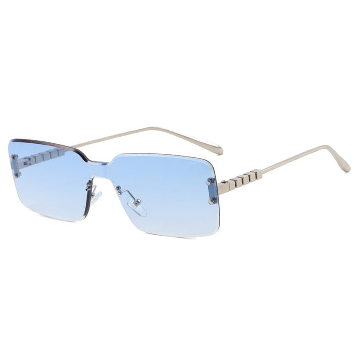 Women's modern rectangular sunglasses with stylish metal frame Kalsten