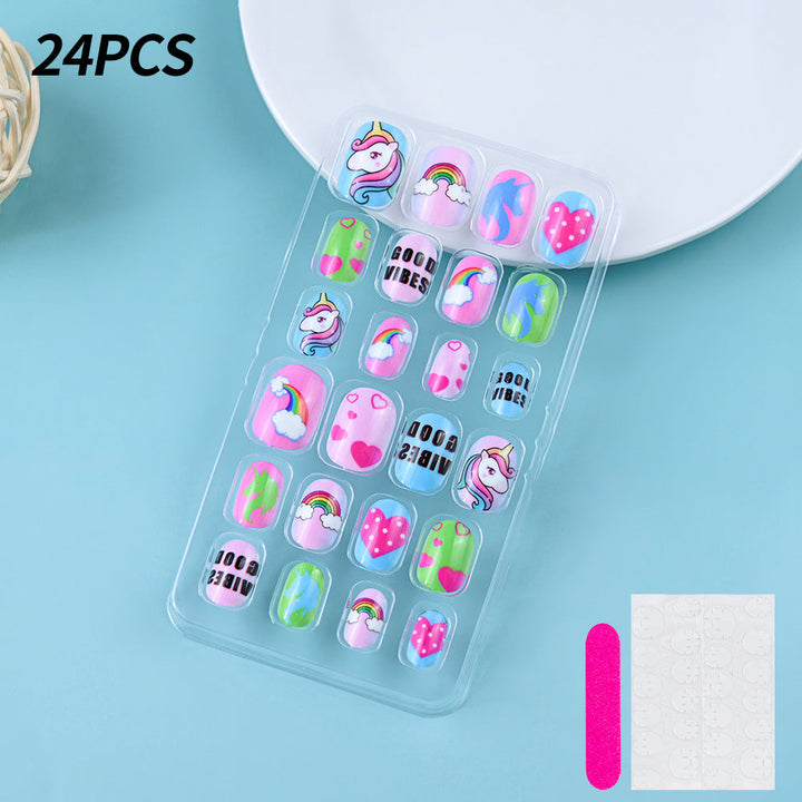 Themed Summer Beach Nail Art Press-On Nails Kalsten