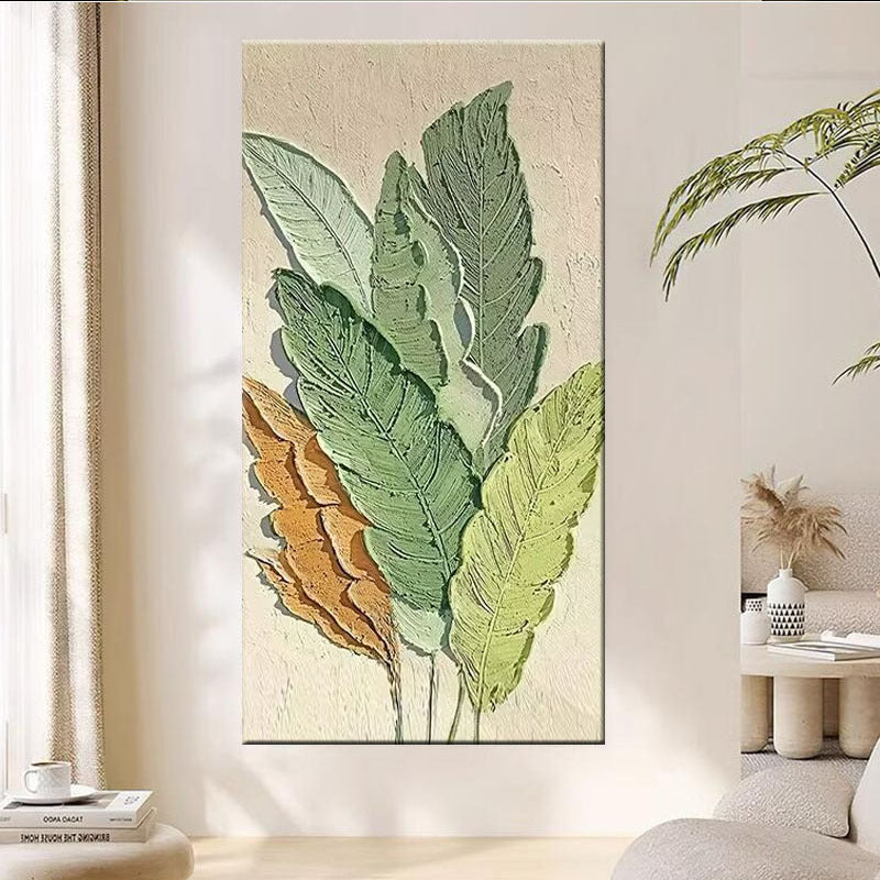 Textured Leaf Wall Art