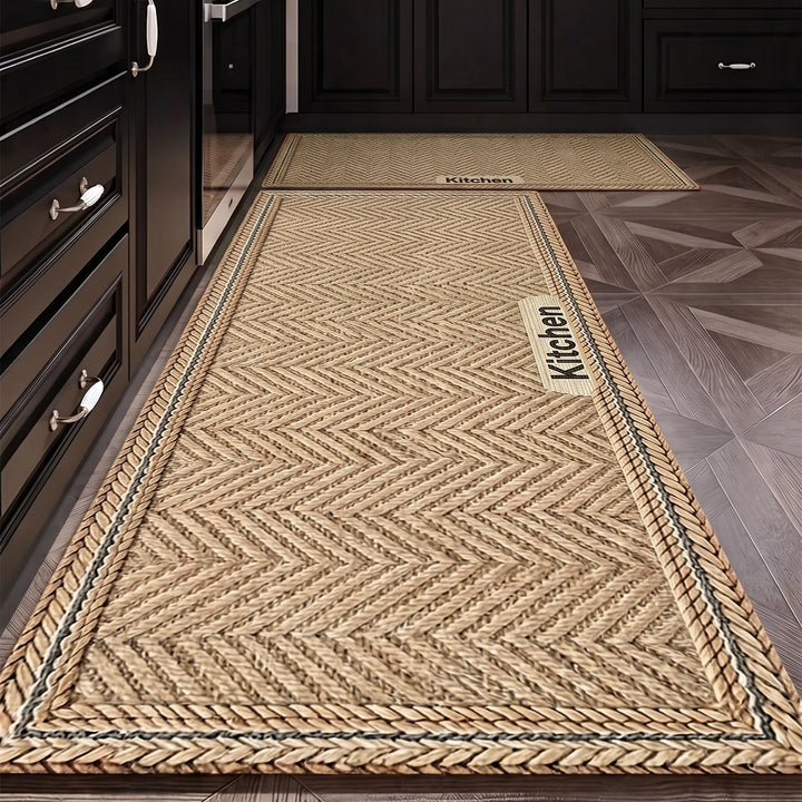 Textured Kitchen Area Comfort Runner Mat Kalsten