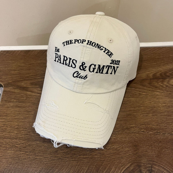 Men's Distressed Cotton Twill Baseball Cap Kalsten