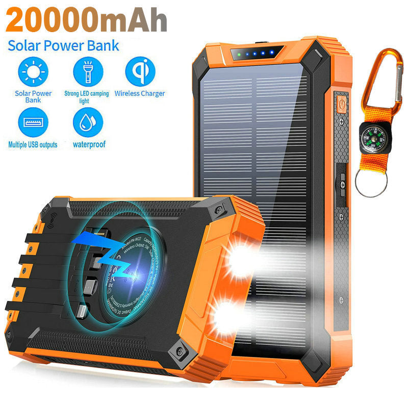 Power bank with solar-powered quick charger Kalsten