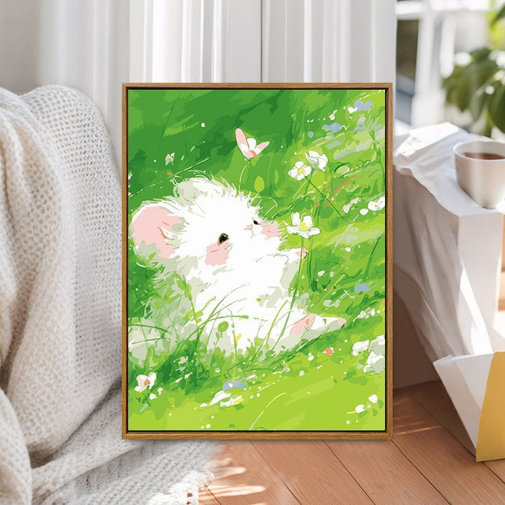 Whimsical Bunny Illustration Canvas Art Kalsten