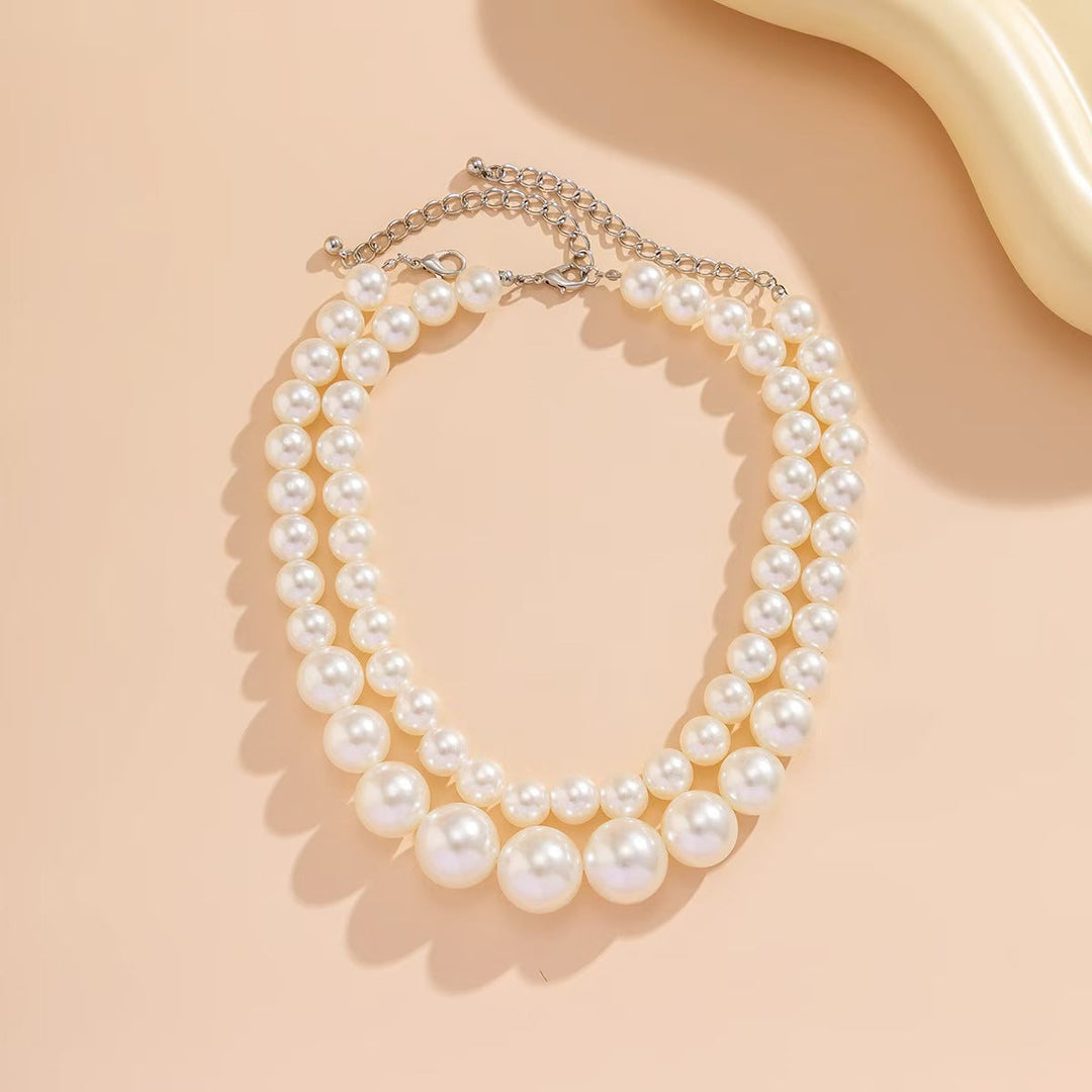 Elegant pearl necklace with double strand Kalsten