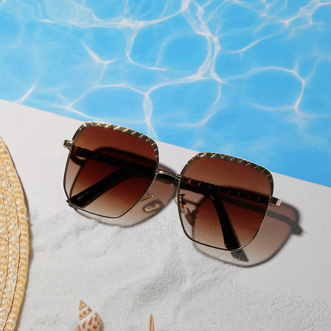 Women's fashionable oversized sunglasses in geometric design Kalsten