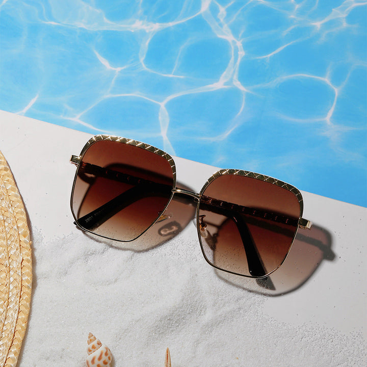 Women's fashionable oversized sunglasses in geometric design Kalsten