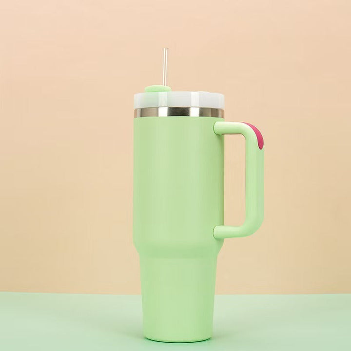 Ladies Insulated Mug with practical handling and integrated straw Kalsten
